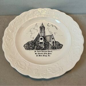 Vtg church plate St. James Episcopal Church, Baton Rouge LA 150 Years